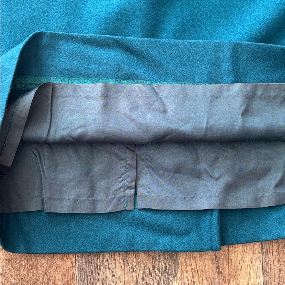 Pendleton Teal Vintage Wool Tailored Pencil Skirt size 10 - Picture 10 of 10